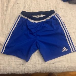 Adidas blue athletic men's shorts